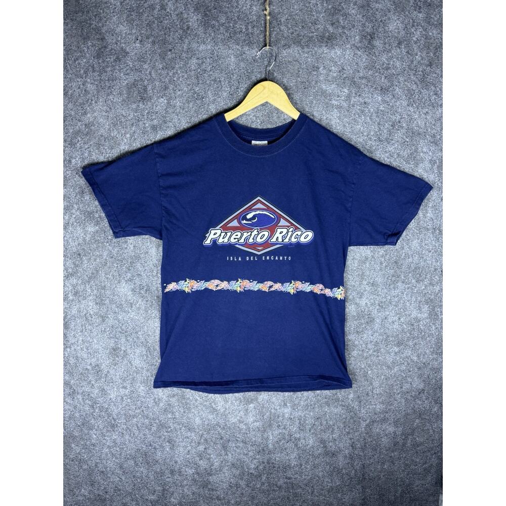 VTG 90s Puerto Rico Tee T Shirt Pride USA Men’s L Miami T’s Isla Del Encanto